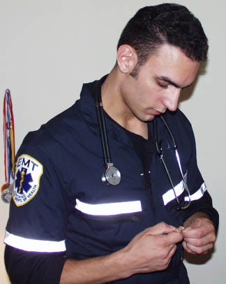Me as a volunteer EMT in my college days